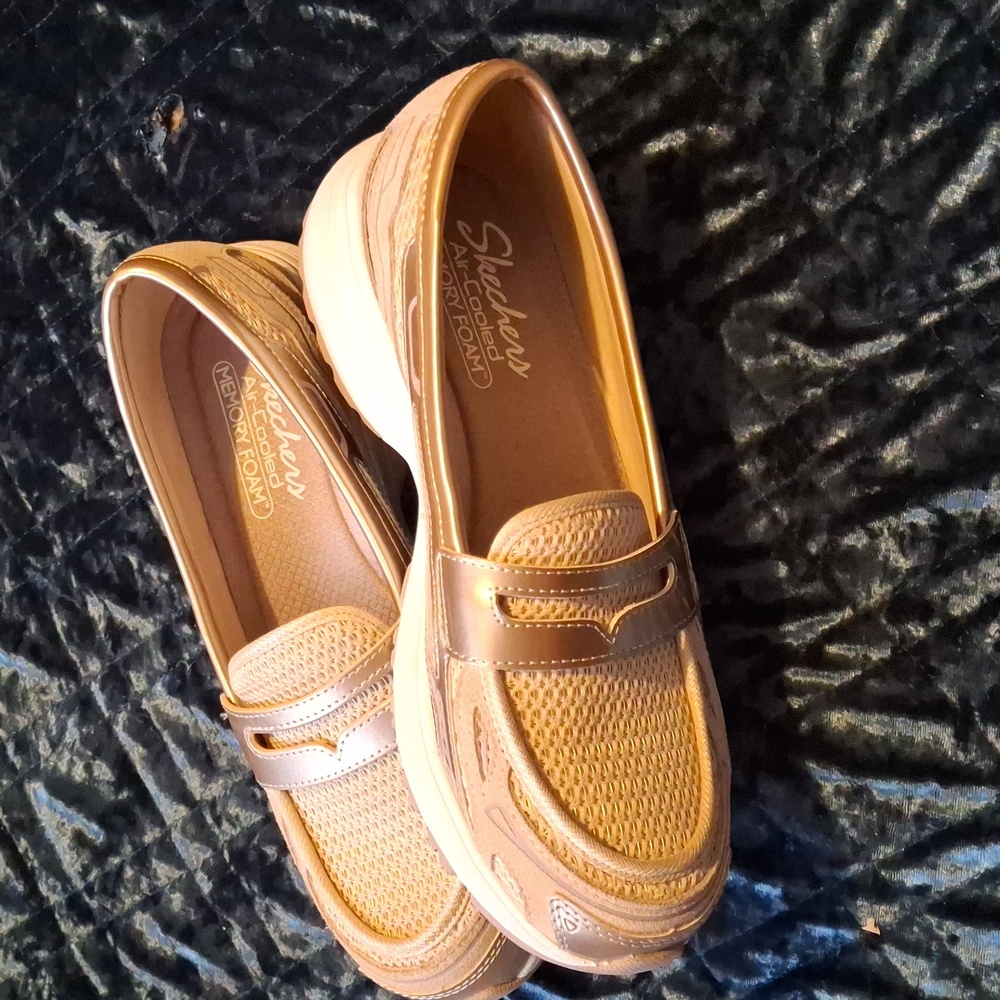 Skechers Kids Moccasins - Tan and Brown